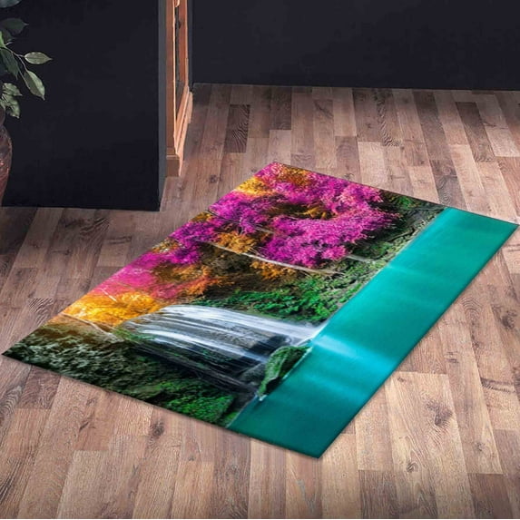 Cute Rugs, Nature View Rugs Lake View Rugs, Salon Rug, View Rugs, Kitchen Rug, Corridor Rugs, Nature View Rugs, Nursery Rugs, Farmhouse Rug, 2.3'x3.3' - 70x110 cm