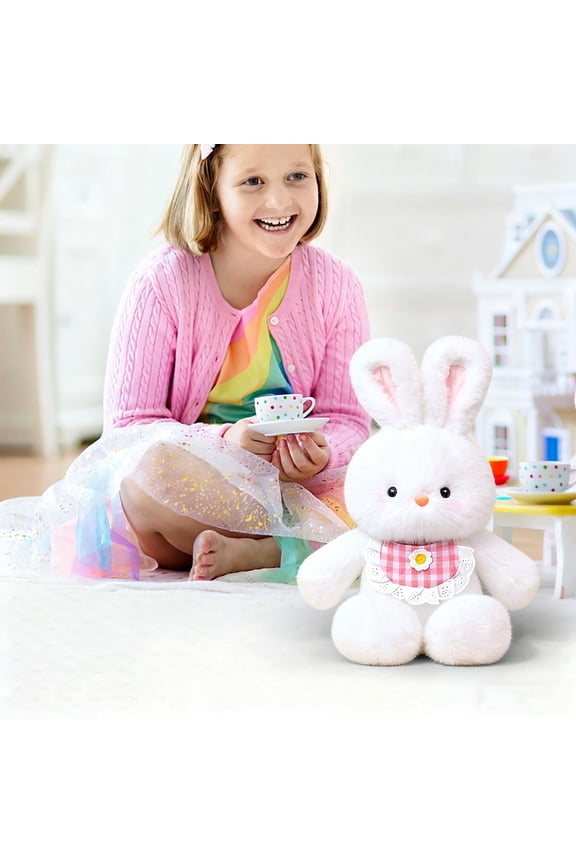 Cute Running Bear Toy,Plush Bunny Stuffed Animal Toy - Soft Cuddly Pillow for Teens & Adults, Birthday Gift for All Ages, Bedtime Comfort Hugging Friend