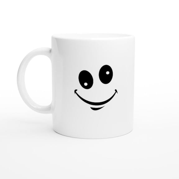 Cute S1Miley Face Mug, Happy Face Mug, Funny Coffee Cup, Posit Vibes Mug, Motivational Mug, Cool Coffee Mug, Gif for Coffee Lovers