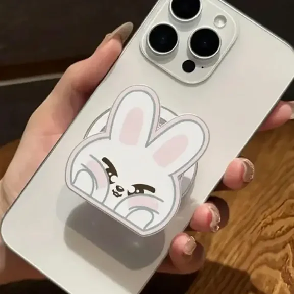 Cute SKZ Magnetic Phone Grip for Stray Fans KPOP, Magnetic Kpop Phone Accessory