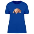 thumbnail image 1 of Cute Sad Golden Retriever Dog T-Shirt Women -Image by Shutterstock, Female Small, 1 of 2