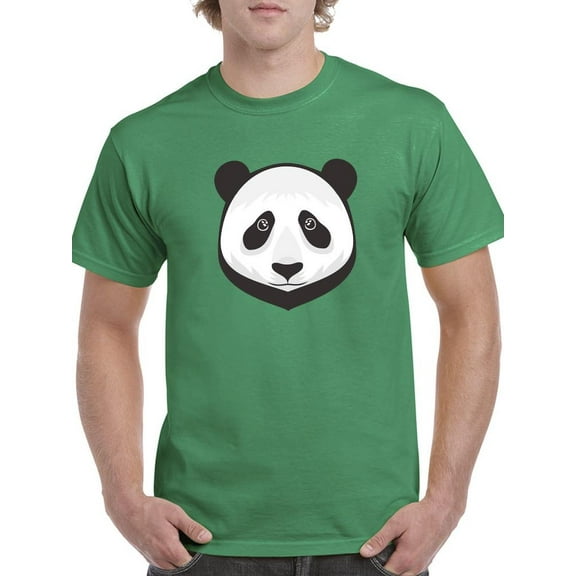 Cute Sad Panda Face T-Shirt Men -Image by Shutterstock, Male 3X-Large