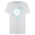 thumbnail image 1 of Cute Sad Rabbit Doodle T-Shirt Men -Image by Shutterstock, Male Large, 1 of 2