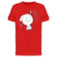 thumbnail image 1 of Cute Sad Rabbit Doodle T-Shirt Men -Image by Shutterstock, Male Large, 1 of 2