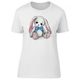thumbnail image 1 of Cute Sad Rabbit Toy T-Shirt Women -Image by Shutterstock, Female XX-Large, 1 of 4