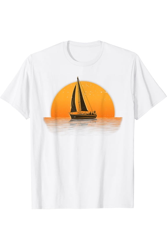Cute Sailing Design For Men Women Sailboat Sail Sailing Ship T-Shirt