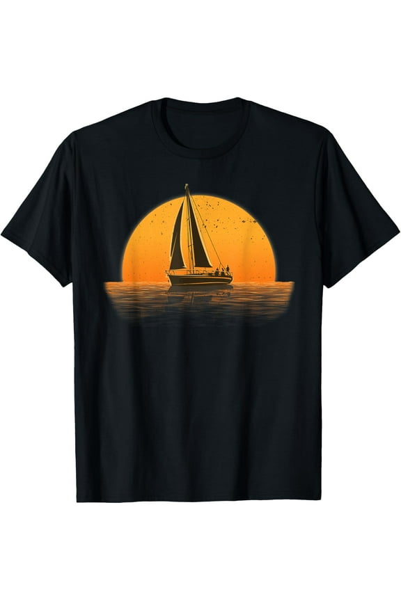 Cute Sailing Design For Men Women Sailboat Sail Sailing Ship T-Shirt