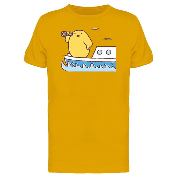 Cute Sailor Chicken Cartoon Tee Men's -Image by Shutterstock