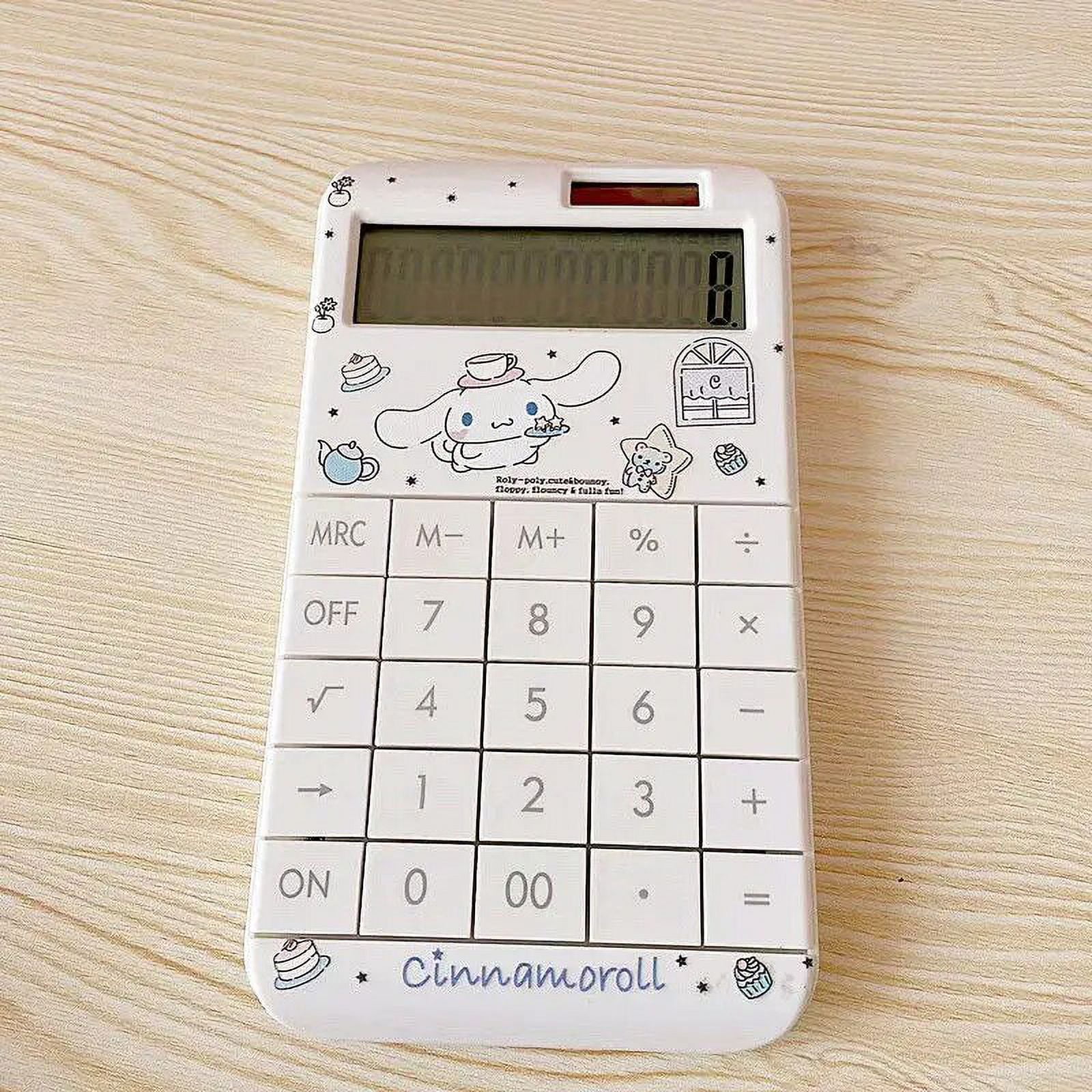 Cute Sanrio Calculator Hellokitty Melody Cinnamoroll Anime Solar Energy ...