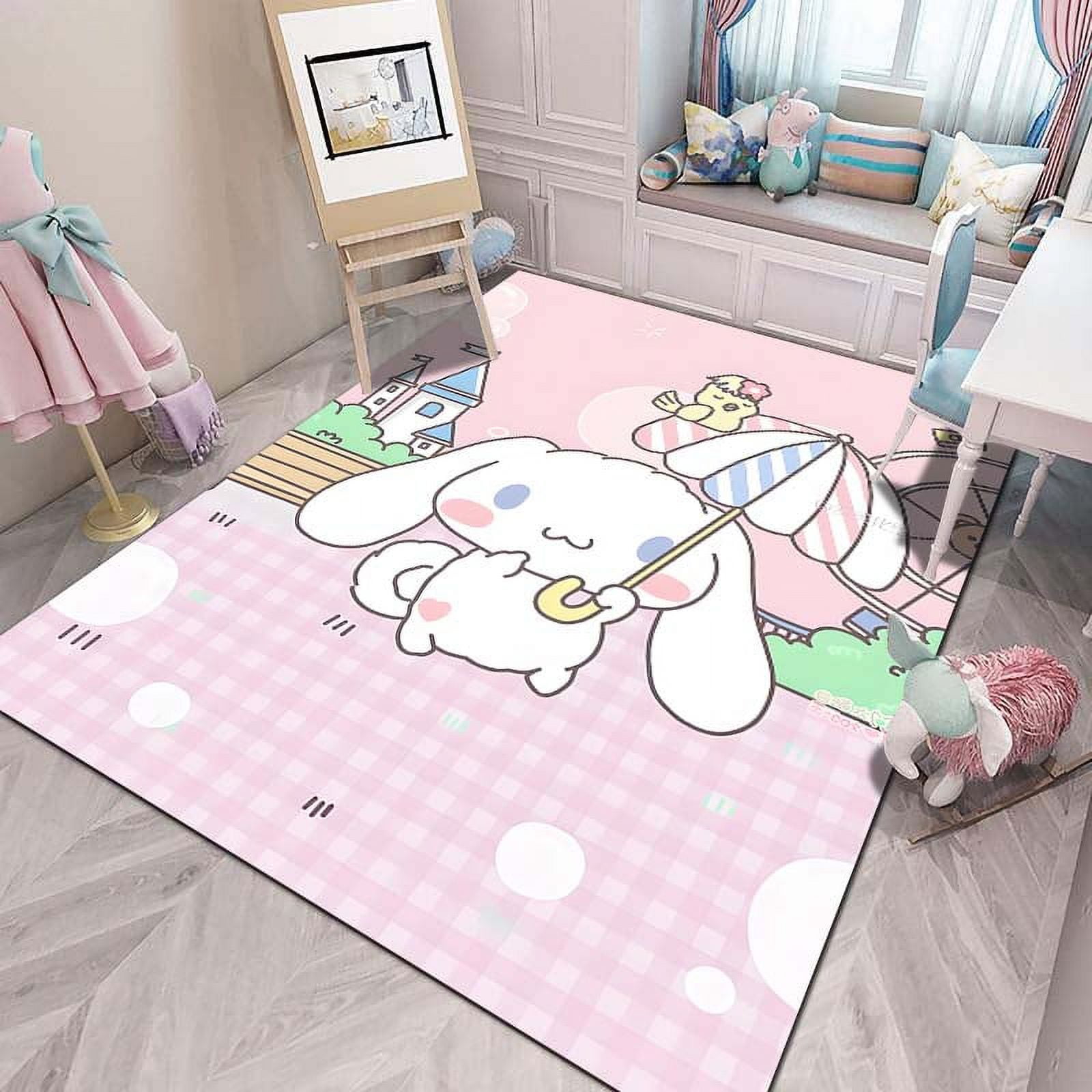 Cute Sanrio Cinnamoroll Print Cartoon Carpet Rug for Home Living Room ...