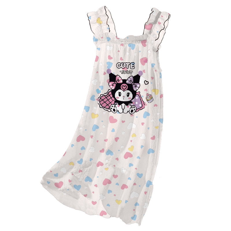 Cute Sanrio Kuromi Pajamas for Women My Melody Nightgown Lightweight ...