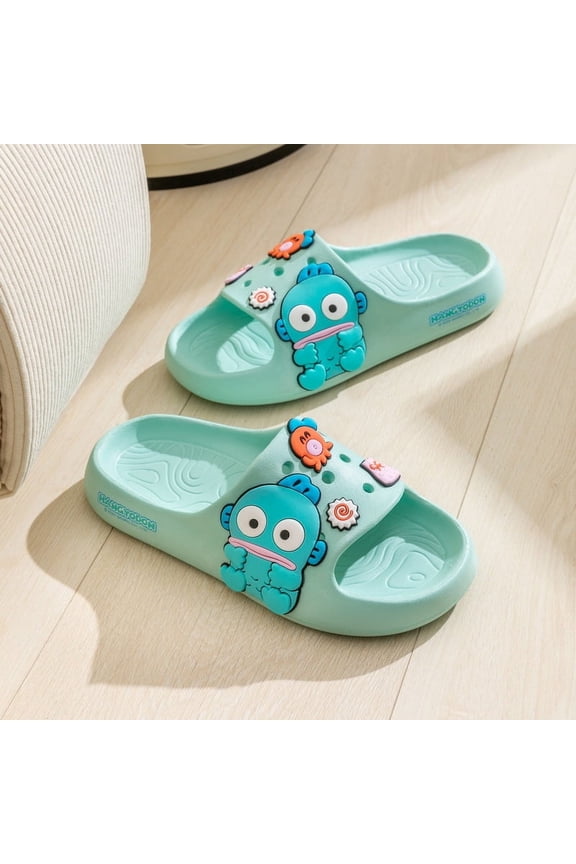 Cute Sanrio Slippers Hangyodon Sandals Eva Anti-Slip Soft Bottom Slippers Light Cozy Beach Shoes For Birthday Or Holidays Gift,40-41