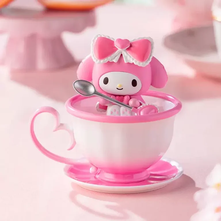 Cute Sanrio Tea Cup Elf Series Figure Kuromi My Melody Pochacco
