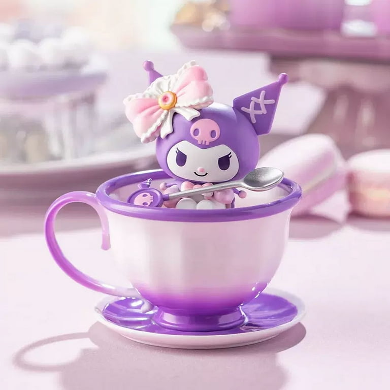 Cute Sanrio Tea Cup Elf Series Figure Kuromi My Melody Pochacco