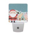 thumbnail image 1 of Cute Santa Dwarfs and Christmas Street View LED Night Light Sensor Lamp Plug-in Adjustable Brightness 2 Pack, 1 of 7