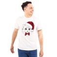 thumbnail image 1 of Cute Santa Kitty Merry Christmas Plus Size Crewneck Graphic Tee Shirt Brisco Brands 2X, 1 of 5
