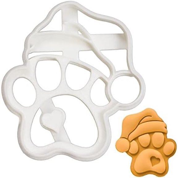 Cute Santa Paw cookie cutter, 1 piece - $$Home Decor, Kitchen, & Other