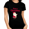 thumbnail image 1 of Cute Santa Womens Christmas T Shirts for Women Christmas Outfits Womens Christmas Shirt Christmas PJs, 1 of 6