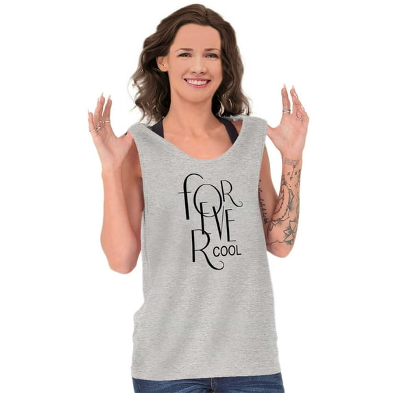 Cute Sassy Fashionista Forever Cool Womens Plus Size Graphic Tank Top Brisco Brands 3X