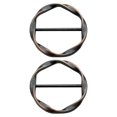thumbnail image 1 of Cute Scarf Ring and Slides for Scarves, 2 Pieces, T-Shirt Clips for omen Clothing Metal Round Circle Rings and Slides for Scarves Buckle, Metal Circle Buckle, 1 of 9