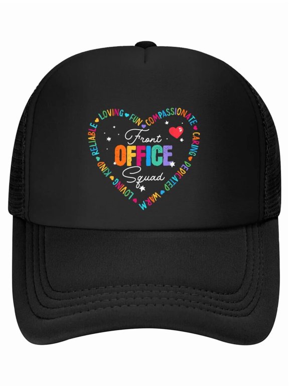 Cute School Secretary Admin Appreciation Front Office Squad Baseball Cap