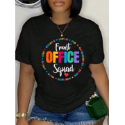 Cute School Secretary Admin Appreciation Front Office Squad T-Shirt