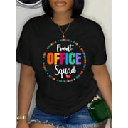 Cute School Secretary Admin Appreciation Front Office Squad T-Shirt
