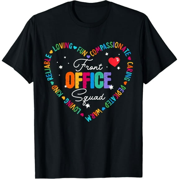 Cute School Secretary Admin Appreciation Front Office Squad T-Shirt