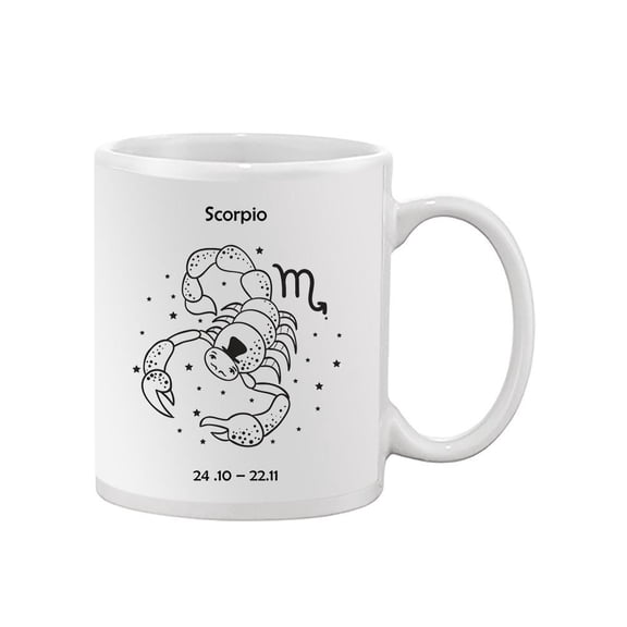 Cute Scorpio Sign Mug  -Image by Shutterstock,