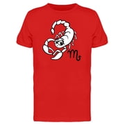 Cute Scorpio Zodiac Cartoon Tee Mens -Image by Shutterstock