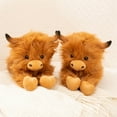 thumbnail image 1 of Cute Scottish Highland Cattle Plush Baby Cow Stuffed Animal Toy Gift, 1 of 9