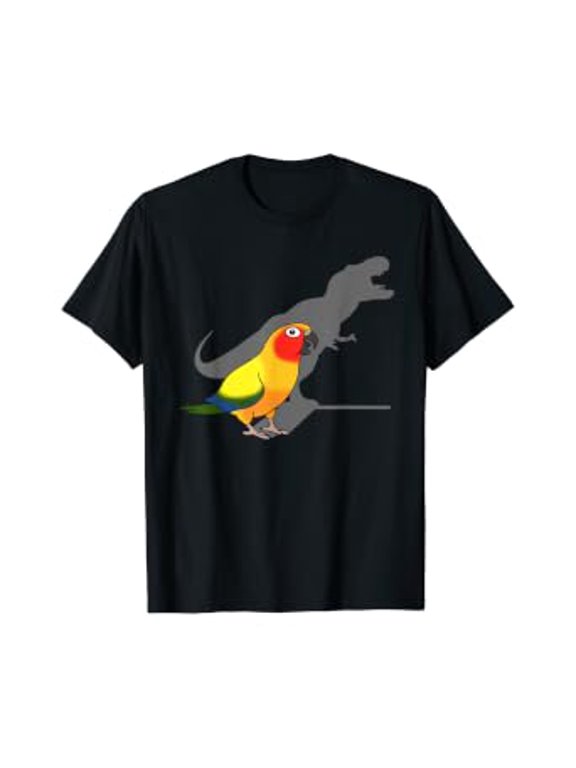 Cute Screaming Parrot Birb Memes Funny T-Rex Sun Conure T-Shirt
