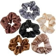 thumbnail image 1 of Cute Scrunchies For Hair 6 Colors Set, Our Hair Scrunchies Hair Elastics Ponytail Holder Pack of scrubchies are Softer Then Hair Ties, A Satin Scrunchie sruchies, Do not Pull Or Snag Thick Hair, 1 of 3