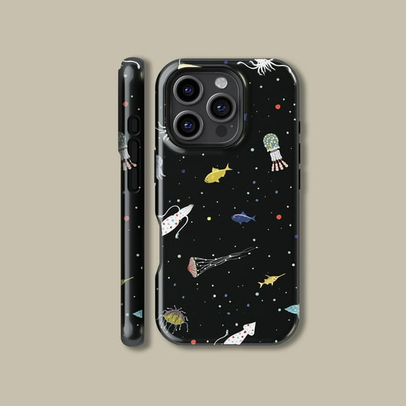 Cute Sea Creature Minimalist Case for iPhone Samsung Ocean