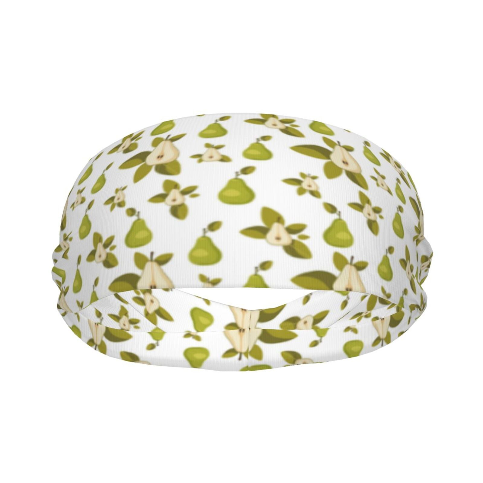 Cute Sea Green Pear Sweat Bands Headbands for Women Men Moisture