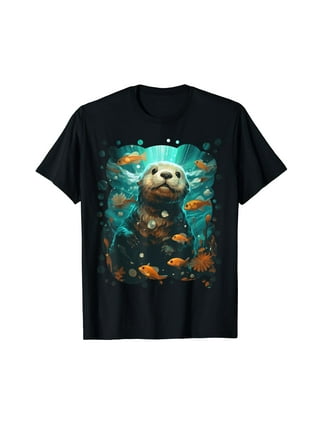 Nature's Fisherman - otter trout fishing Kids T-Shirt for Sale by  HollySimental