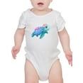 thumbnail image 1 of Cute Sea Turtle Fantasy Pastels Bodysuit Infant -Image by Shutterstock,  6 Months, 1 of 4