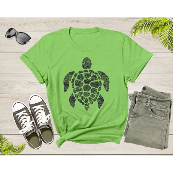 Cute Sea Turtle Lover Graphic Gift Present Men Women Kids T-Shirt Turtle Lover Gift T Shirt for Boys Girls Teens Graphic Design Tshirt