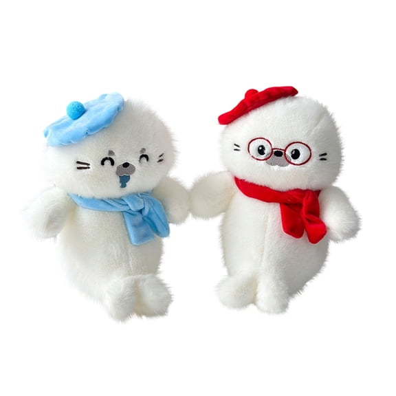 Cute Seal Plush Doll Soft Stuffed Animal Decorative Marine Cushion Collectible Pillow Wedding Gift and Home Decor, Random Color Assorted