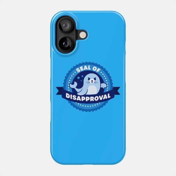 Cute Seal Pun Joke Phone Case for iPhone 11 12 13 14 15 16 17 Shockproof Cover