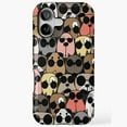 thumbnail image 1 of Cute Seamless Pattern Kawaii Dogs Phone Case with iPhone 17 to 11 Pro Max, 1 of 2