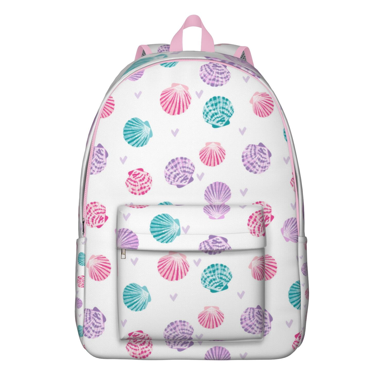 Cute Seashell School Backpack with Tropical Starfish & Coral Design ...