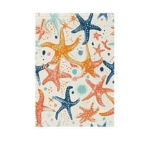 Cute Seastars Garden Flag House Banner 12" x 18" Double Sided Outdoor Yard Decoration