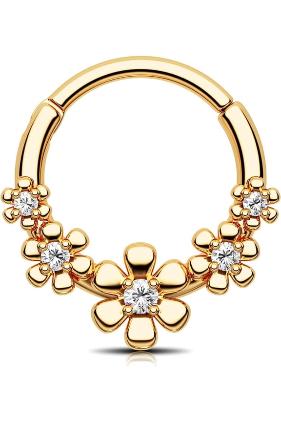 Cute Septum Rings 316L Surgical Steel Daith Piercing Jewelry for Women 16G Small Septum Jewelry Helix Piercing Jewelry Daith Earrings