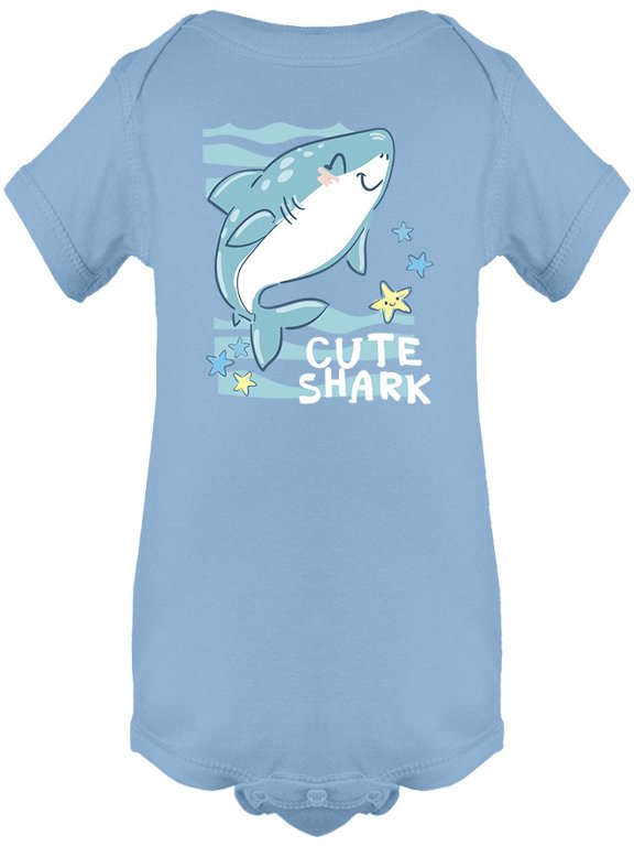 Cute Shark Bodysuit Infant -Image by Shutterstock, 24 Months
