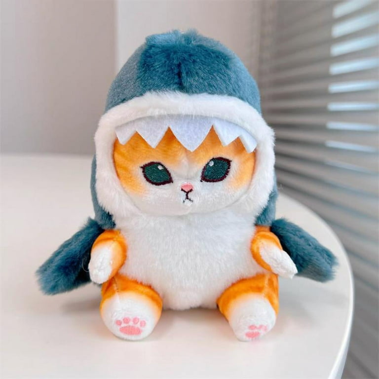 Cute Shark Cat Fried Shrimp Cat Plush Doll Pendant Dolls Beautiful