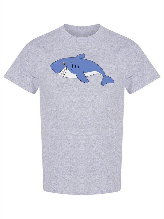 Cute Shark Graphic T-Shirt Men -Image by Shutterstock, Male Small