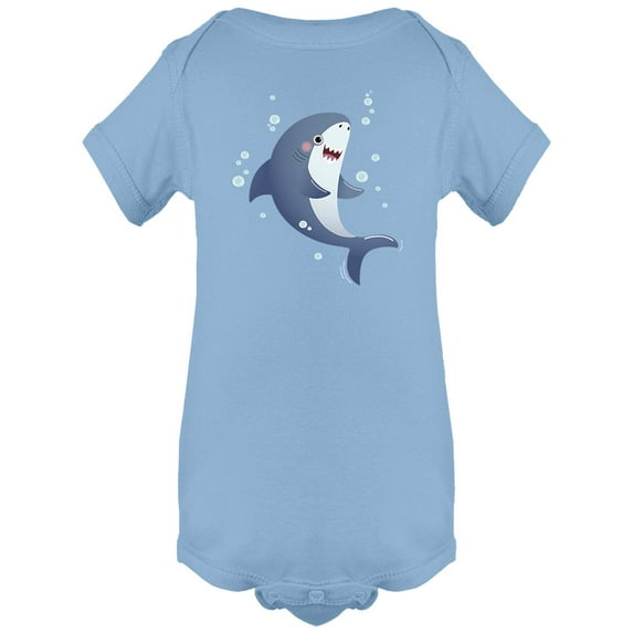 Cute Shark In The Deep Water Bodysuit Infant -Image by Shutterstock, 24 Months