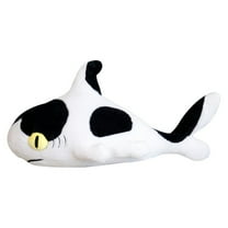 Cute Shark Plush Toy Soft Plush Stuffed Animal Shark Cat Pillow Sleeping Cushion Creative Birthday Gifts
