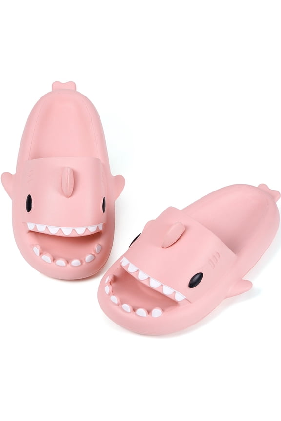 Cute Shark Slippers Bathroom Slippers,House Slippers for Men and Women,Gym Slippers Soft Sole EVA Platform,Quick Drying Non-Slip